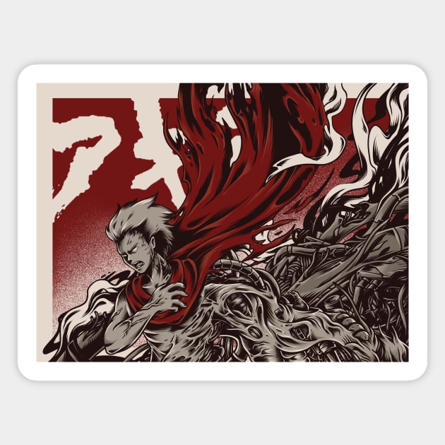 Tetsuo - AKIRA Sticker by dezeight